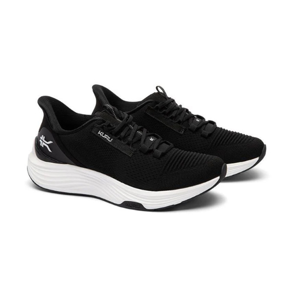 Kuru Mens Atom 2 Running Sneakers US 14 M EU 48 Black White Athletic EUC main image 13